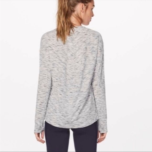 Lululemon Meant To Move Long Sleeve Space Dye Black & White - Picture 2 of 8